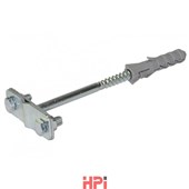 HPI Podpěra vedení stěnová s hmoždinkou - kovový úchyt délka 100mm, pr. 10mm